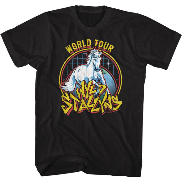 Bill And Ted-Wyld Stallyns-Black Adult S/S T-Shirt - Black