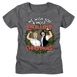 Bill And Ted Bill And Ted Excellent Christmas Ladies T-Shirts