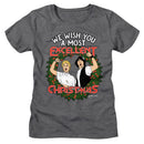 Bill And Ted-Bill And Ted Excellent Christmas-Deep Heather Ladies S/S T-Shirt - Deep Heather