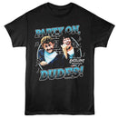 Bill And Ted-Bnt Party On Air Guitar-Black Adult S/S T-Shirt - Black