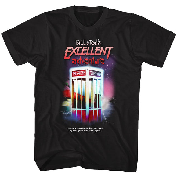 Bill And Ted-Gcs-Black Adult S/S T-Shirt - Black