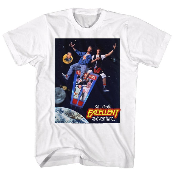 Bill And Ted-Poster-White Adult S/S T-Shirt - White