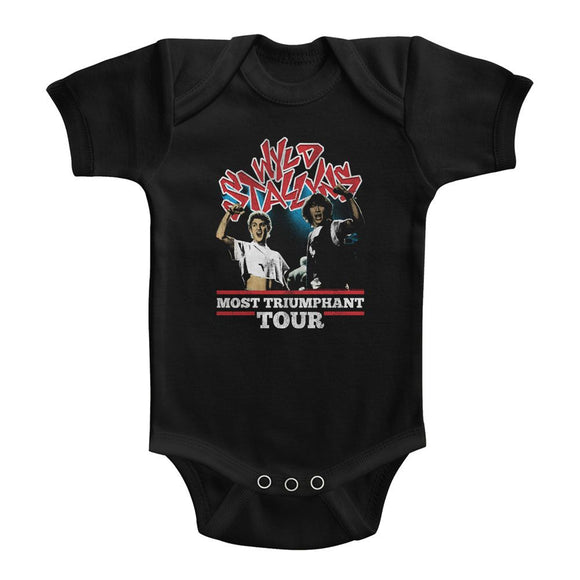 Bill And Ted-Most Triumphant-Black Infant S/S Bodysuit-6M - Black