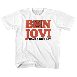 Bon Jovi-Have A Nice Day-White Toddler S/S T-Shirt-4T - White
