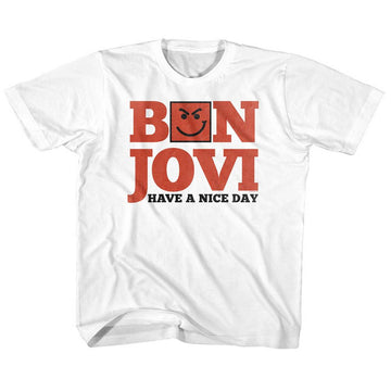 Bon Jovi-Have A Nice Day-White Toddler S/S T-Shirt-4T - White
