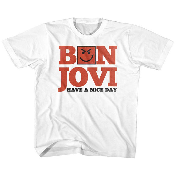 Bon Jovi-Have A Nice Day-White Toddler S/S T-Shirt-4T - White