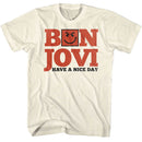 Bon Jovi-Have A Nice Day-Natural Adult S/S T-Shirt - Natural
