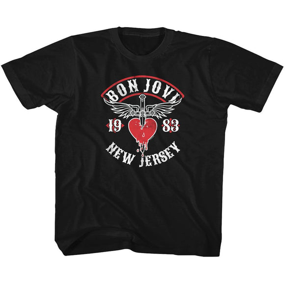 Bon Jovi-Nj38-Black Toddler S/S T-Shirt-4T - Black