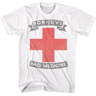 Bon Jovi Bon Jovi Bad Medicine Cross Adult T-Shirts