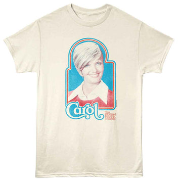 Brady Bunch-Brady Bunch Carol 70S Iron On-Natural Adult S/S T-Shirt - Natural