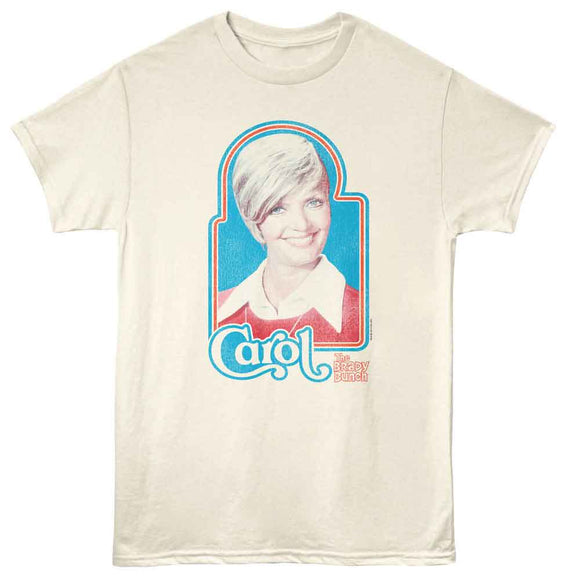 Brady Bunch-Brady Bunch Carol 70S Iron On-Natural Adult S/S T-Shirt - Natural