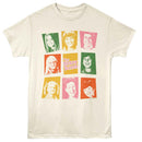 Brady Bunch-Brady Bunch Intro Squares Multi-Natural Adult S/S T-Shirt - Natural