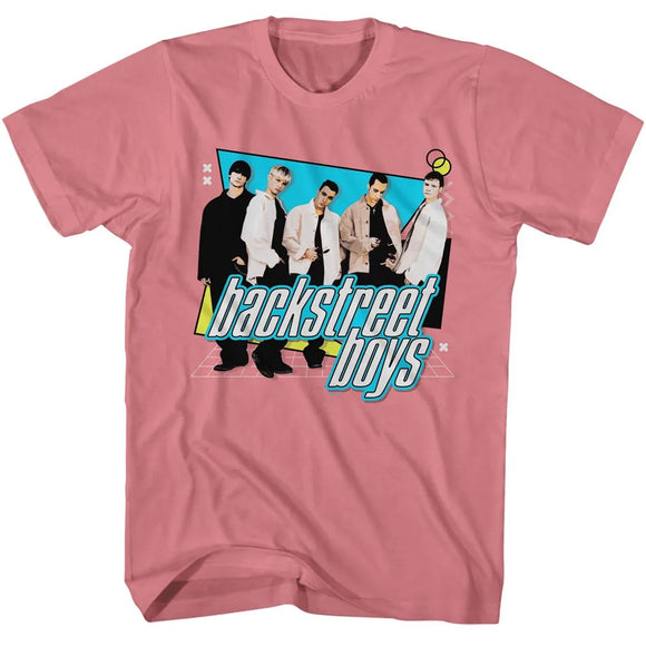 Backstreet Boys Geometric Shapes Mauvelous Adult T-Shirt