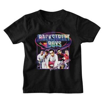 Backstreet Boys-Bsb Y2K Rainbow Shine-Black Toddler S/S T-Shirt-4T - Black