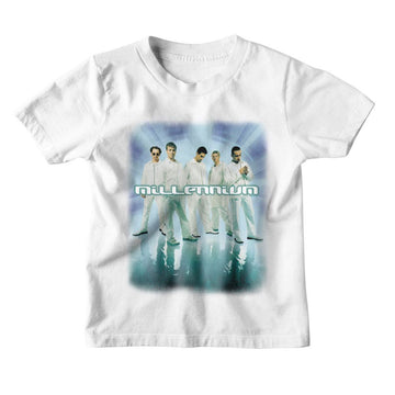 Backstreet Boys-Bsb Millennium-White Youth S/S T-Shirt-Xs (5-6) - White