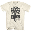 Bon Scott-Bon Scott Collage-Natural Adult S/S T-Shirt - Natural