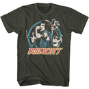 Bon Scott-Bon Scott Multi Image Circle-Smoke Adult S/S T-Shirt - Smoke