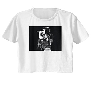 Bon Scott-Bon Scott Bon Bw-White Ladies Festival Cali Crop-S - White