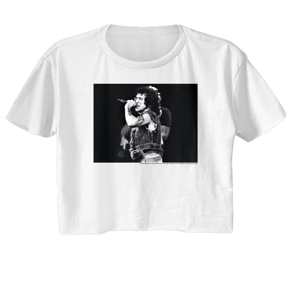 Bon Scott-Bon Scott Bon Bw-White Ladies Festival Cali Crop-S - White