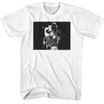 Bon Scott-Bon Scott Bw-White Adult S/S T-Shirt - White