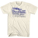 Back To The Future-Future Fade-Natural Adult S/S T-Shirt - Natural