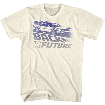 Back To The Future-Future Fade-Natural Adult S/S T-Shirt - Natural