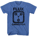 Back To The Future-Flux-Royal Heather Adult S/S T-Shirt - Royal Heather