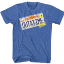 Back To The Future-Outa It-Royal Heather Adult S/S T-Shirt - Royal Heather