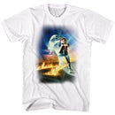 Back To The Future-Btf Poster-White Adult S/S T-Shirt - White