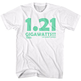 Back To The Future-Big Gig-White Adult S/S T-Shirt - White