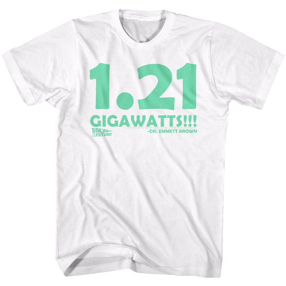Back To The Future-Big Gig-White Adult S/S T-Shirt - White