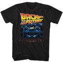 Back To The Future-G Side-Black Adult S/S T-Shirt - Black