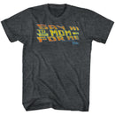 Back To The Future-Say Hi-Black Heather Adult S/S T-Shirt - Black Heather