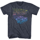 Back To The Future-Now You See It-Navy Heather Adult S/S T-Shirt - Navy Heather