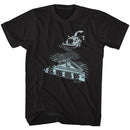 Back To The Future-The Clock Tower-Black Adult S/S T-Shirt - Black