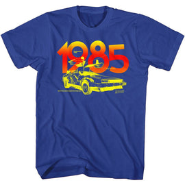 Back To The Future-Way Ba-Royal Adult S/S T-Shirt - Royal