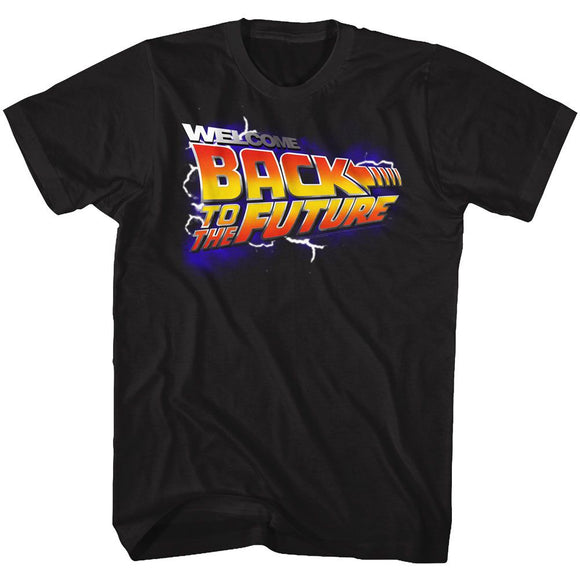 Back To The Future-Wbs-Black Adult S/S T-Shirt - Black