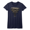 Back To The Future-Very Elaborate-Navy Ladies S/S T-Shirt - Navy