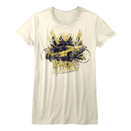 Back To The Future-Glamour-Vintage White Ladies S/S T-Shirt - Vintage White