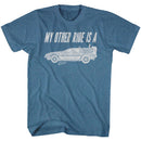 Back To The Future-My Other Ride-Indigo Heather Adult S/S T-Shirt - Indigo Heather