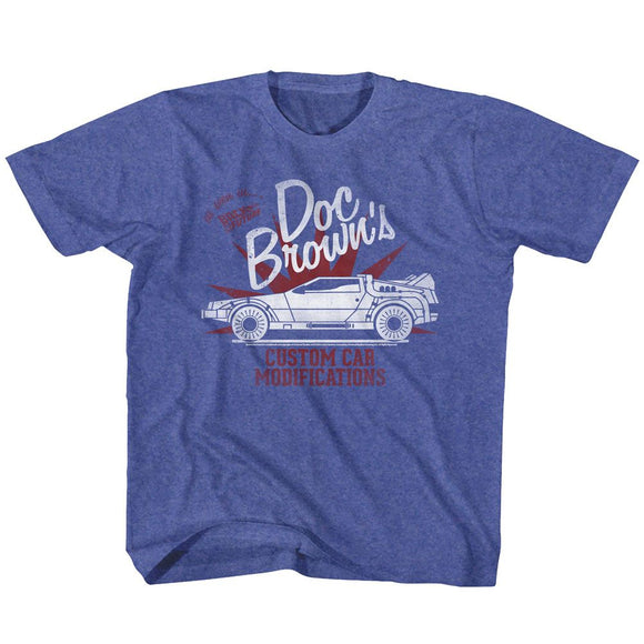 Back To The Future-Custom Stuff-Royal Heather Toddler S/S T-Shirt-2T - Royal Heather