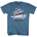 Back To The Future-Custom Stuff-Indigo Heather Adult S/S T-Shirt - Indigo Heather