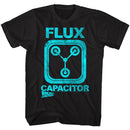 Back To The Future-Flux-Black Adult S/S T-Shirt - Black
