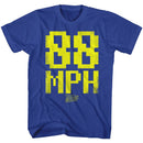 Back To The Future-88Mph-Royal Adult S/S T-Shirt - Royal
