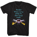 Back To The Future-Noroads-Black Adult S/S T-Shirt - Black