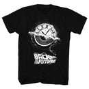 Back To The Future-Wheel Of Time-Black Adult S/S T-Shirt - Black