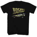 Back To The Future-Btf-Black Adult S/S T-Shirt - Black