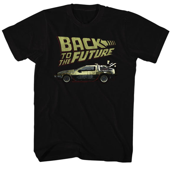 Back To The Future-Btf-Black Adult S/S T-Shirt - Black