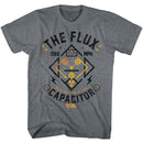 Back To The Future-Flux Streetwear-Graphite Heather Adult S/S T-Shirt - Graphite Heather