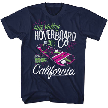 Back To The Future-Hoverco-Navy Adult S/S T-Shirt - Navy